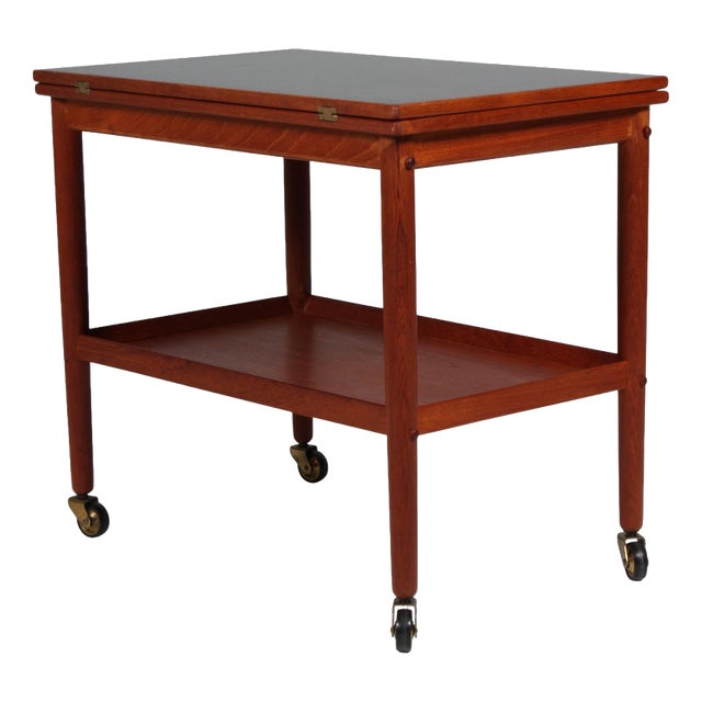 Bar Cart attributed to Ole Wanscher, 1960s For Sale