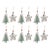Tree and Star Cookie Cutter Ornament (Set of 12) For Sale In Chicago - Image 6 of 6