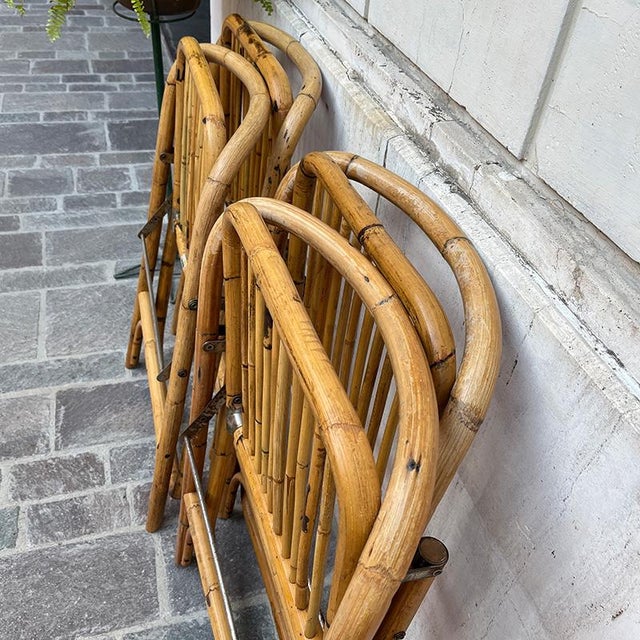 Bamboo Folding Chair from Dal Vera, Italy, 1950s For Sale - Image 6 of 17