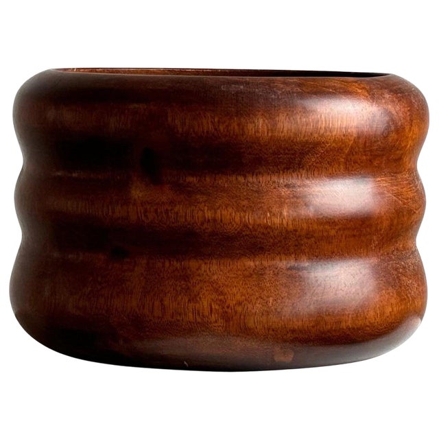 Palmwood Vase by Carine Tontini, 1990s For Sale