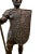 Life-Sized Bronze Roman Gladiator with Spear For Sale - Image 4 of 10