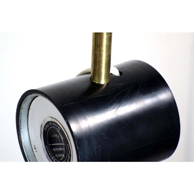 Space Age Italian Gold Brass Magnetic Floor Lamp by Goffredo Reggiani, 1960s For Sale - Image 3 of 8