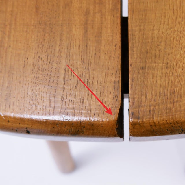 Rustic Pine Stool with Four Legs, 1960s For Sale - Image 11 of 12