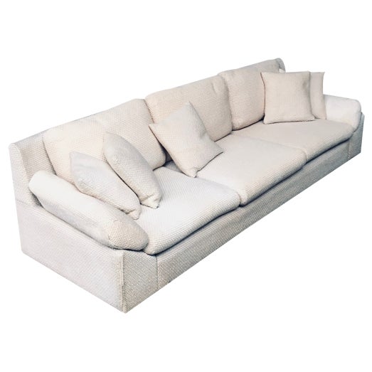 Mid-Century Modern Design Boucle Wool 3 Seat Sofa, 1960s For Sale