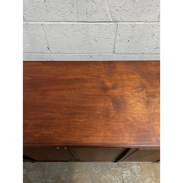 Jack Cartwright for Founders Attributed Mid Century Modern Walnut Sideboard 1960s For Sale In New York - Image 6 of 12