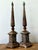 Vintage Boho Patinated Metal Obelisks - A Pair For Sale In West Palm - Image 6 of 12