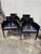 2010s Vintage Alden Parkes Contemporary Black Barrel Game Table Chairs - Set of 4 For Sale - Image 5 of 9