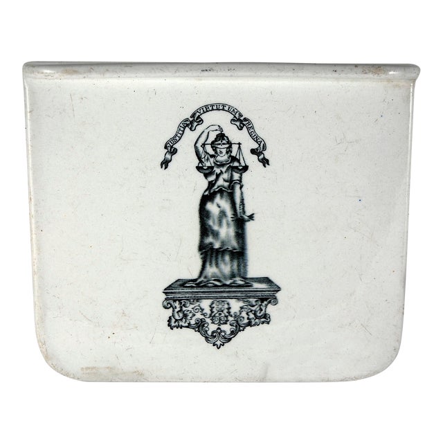 1920s Vintage Porcelain Scale Plate For Sale