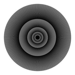 "Black Hole" Contemporary Minimalist Epson Print Mounted to Plexi For Sale