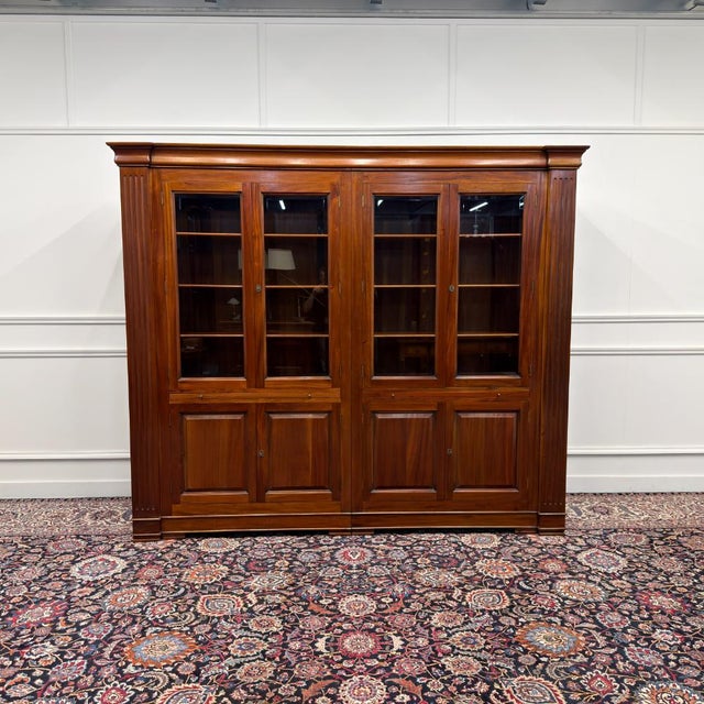 About this Classic English Bookcase with Columns Classic and Elegant | Bookcases and cabinets in all shapes and sizes!...