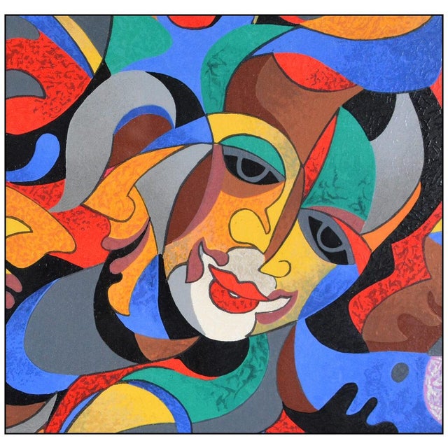 Late 20th Century Dancing Masks, Anatole Krasnyansky For Sale - Image 4 of 7