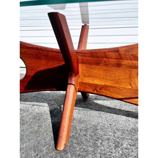 Brown Adrian Pearsall ‘Jacks’ Coffee Table | Mid Century Modern For Sale - Image 8 of 12