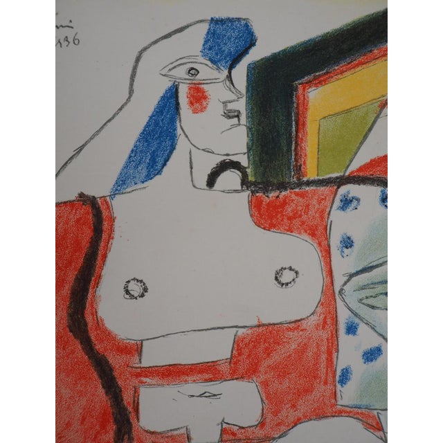 Le Corbusier Two Spaniards on the Balcony, 1938 Original lithograph Signed in the plate On Arches vellum 21 x 27 cm...