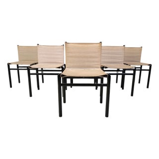 Mastro Dining Chairs by Afra & Tobia Scarpa for Molteni, 1980s, Set of 6 For Sale