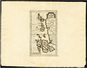Antique Map of the Maluku Islands attributed to Van der Aa, 1725
