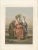 Antique print titled 'Turkish Ladies walking - Dames Turques a la Promenade'. Chromolithographed plate of Turkish ladies...