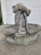 Large 22" Vintage Cement Basket Planter. Features a detailed bow with ribbon. Solid, heavy construction. Exceptional...