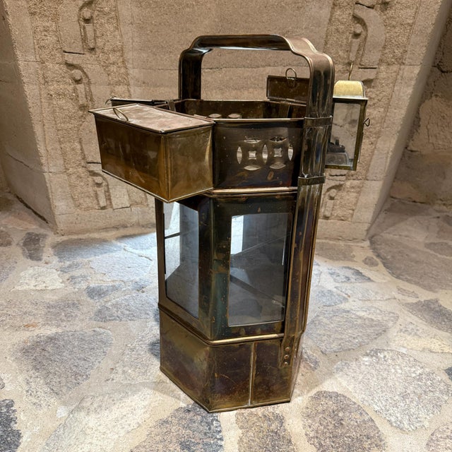 Antique Brass Asian Street Vendor Noodle Cart For Sale - Image 13 of 16