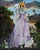 The Unknown Maiden by Claudia Griesbach-Martucci | Oil on board Woman in a dress with animal masks and a lamb. For Sale