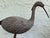 Metal Pair of Vintage Bronze Patina Crane Sculptures in Complementary Poses For Sale - Image 7 of 12