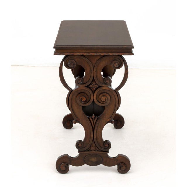 Renaissance Style Mahogany Side Table For Sale In New York - Image 6 of 7