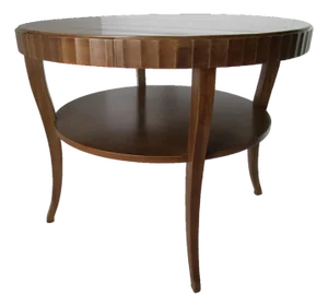 Barbara Barry for Baker Furniture Round Fluted Center Table - Vintage Circa 1990s