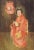 Japanese Vintage Japanese Woman Gouache Painting For Sale - Image 3 of 3