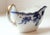 Victorian 1890-1910 English Grindley Gilded (Flow Blue) Transferware Gravy Boat For Sale - Image 3 of 9