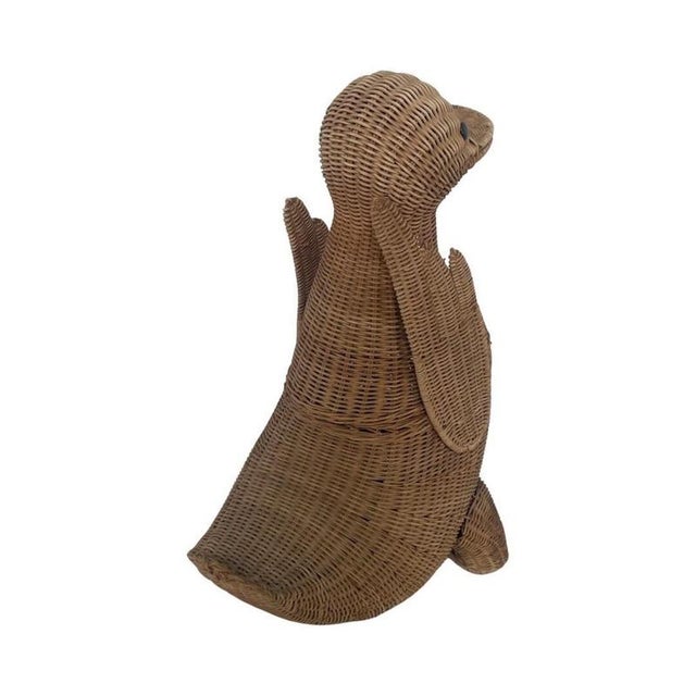 Duck Laundry Basket in Wicker by Olivier Cajan, 1970s For Sale - Image 4 of 6
