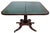 Antique American 19th C Regency Mahogany Flip Top Leather Game Table & Console For Sale - Image 10 of 18