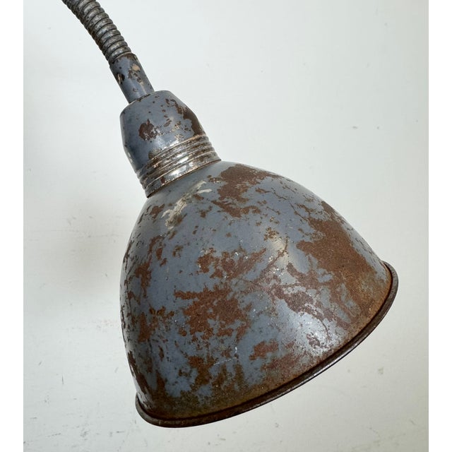 Industrial Grey Scissor Wall Lamp from Elektroinstala, 1960s For Sale - Image 12 of 18