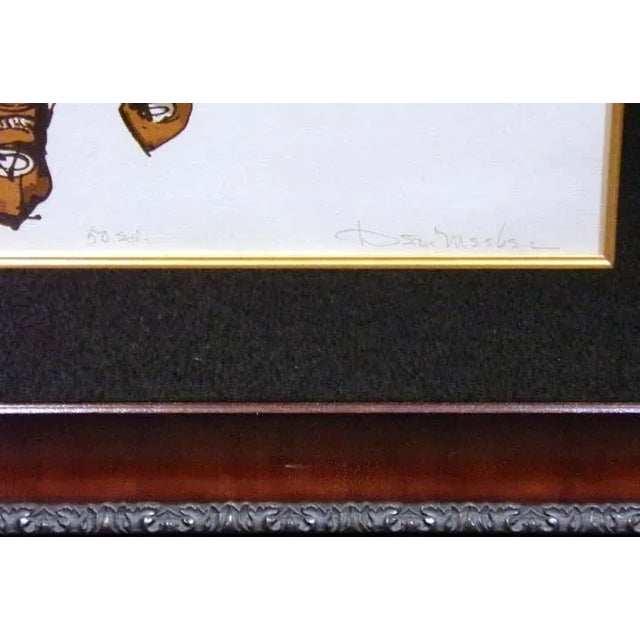 Impressionist 1990s Dean Meeker "Dog Dancer" Hand Signed Framed Intaglio For Sale - Image 3 of 9