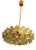 Gold-Plated Brass and Faceted Glass Chandelier from Kinkeldey, 1960s For Sale