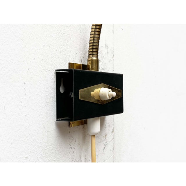 Mid-Century Modern Gooseneck Wall Lamp from Aris, Finland, 1950s For Sale - Image 6 of 18