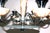 Brown Art Deco Chandelier in Chrome, 1930s For Sale - Image 8 of 14