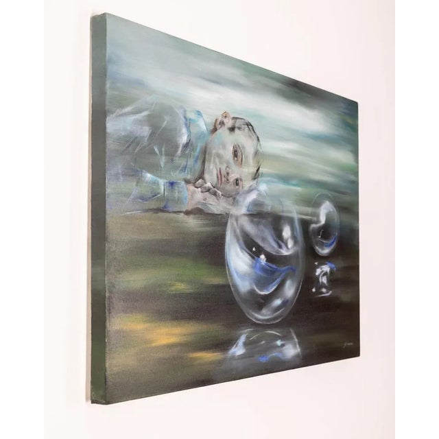 Early 21st Century Gabriella Giardi, Marbles Series: Getting Lost, 2023, Oil on Canvas For Sale - Image 5 of 9