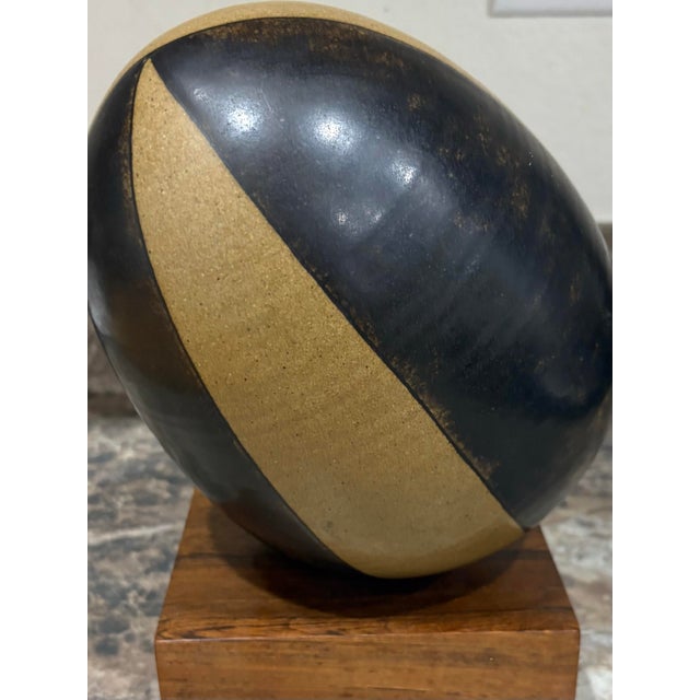 Harrison McIntosh Ceramic Geometric Egg For Sale - Image 9 of 12