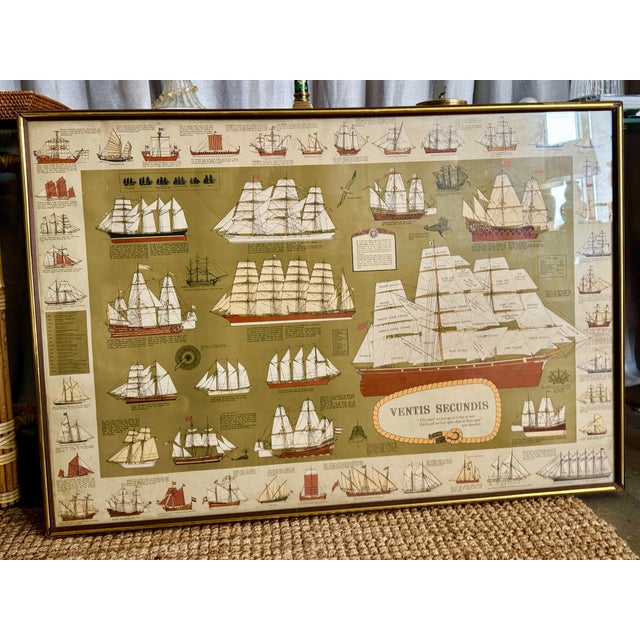 Nautical English Ship Motif Original Poster 1970s For Sale - Image 3 of 6