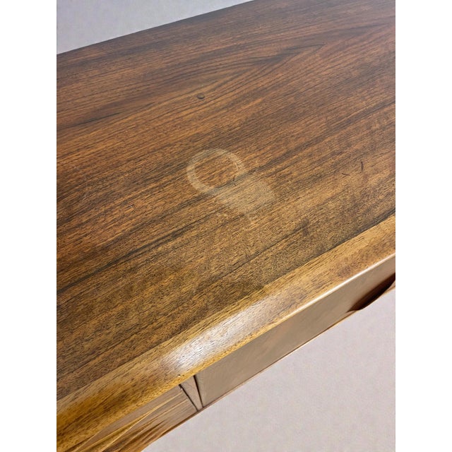 Brown Mid-Century Modern Danish Sideboard in Walnut by Henry Rosengren Hansen, 1960s For Sale - Image 8 of 9