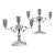 Vintage Sterling Silver Pilgrim Candelabras Monogramed "B" - a Pair For Sale