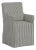 Slipcover for Stoffer Home x Cloth & Company for Lindy Slipcover Dining Armchair in Jane Stripe Carbon For Sale