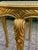 French 1980s Louis XVI Gold Beech Side Table W/ Marble – 1 Pc For Sale - Image 3 of 12