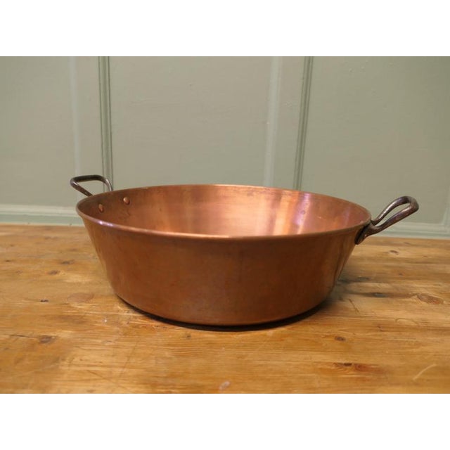 Large Double Handled Copper Preserving or Jam Pan This is a lovely looking Pan, the pan was obviously a very treasured...