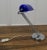 Mid Century Cobalt and Chrome Glass Library Desk Lamp A beautiful quality fully adjustable Banker’s or Barrister’s desk...