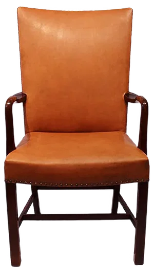Cognac Leather Armchair from Fritz Hansen, 1944