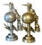 Wifredo Lam, Oiseaux de Feu (A+B) Sculptures, 1970s, Metal, Set of 2 For Sale