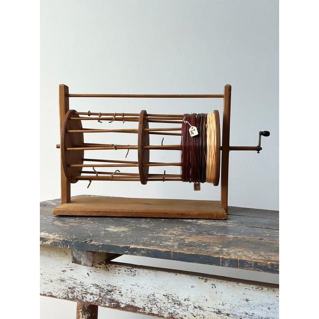 Folk Art Vintage Folk Art Hand Crank Fly Fishing Line Dryer / Winder, Circa Mid-20th Century For Sale - Image 3 of 14