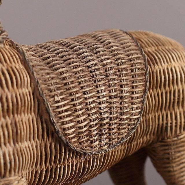 Arts & Crafts 2020s Woven Rattan Horse Sculpture For Sale - Image 3 of 3