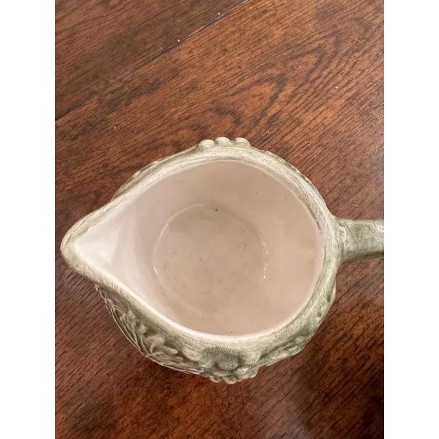 Italian Williams Sonoma Napa Sage Cream and Sugar Set- 2 Pieces For Sale - Image 3 of 5