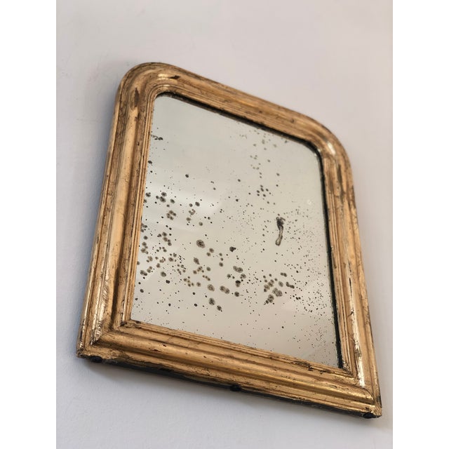Antique French Louis Philippe Giltwood Mirror – Late 19th Century For Sale - Image 6 of 9